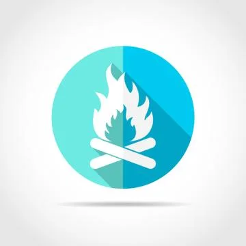 Bonfire icon. Vector illustration. Stock Illustration