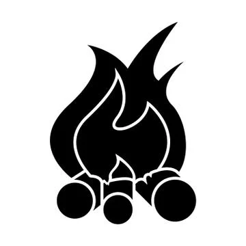 Bonfire icon vector illustration Stock Illustration