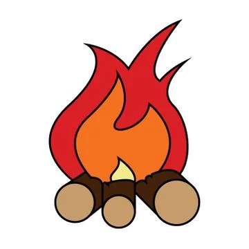 Bonfire icon vector illustration Stock Illustration