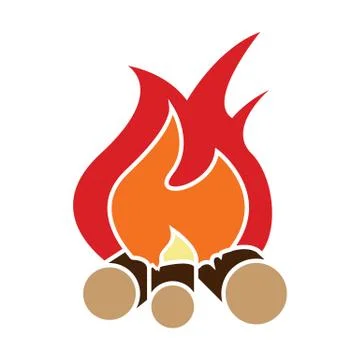 Bonfire icon vector illustration Stock Illustration