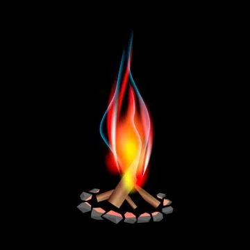 Bonfire Stock Illustration