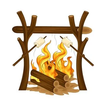 Bonfire Illustration Stock Illustration