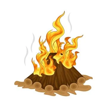 Bonfire Illustration Stock Illustration