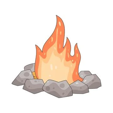 Bonfire illustration Stock Illustration