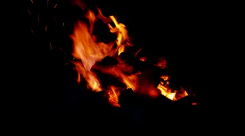 Bonfire at Night 스톡 동영상 39386092