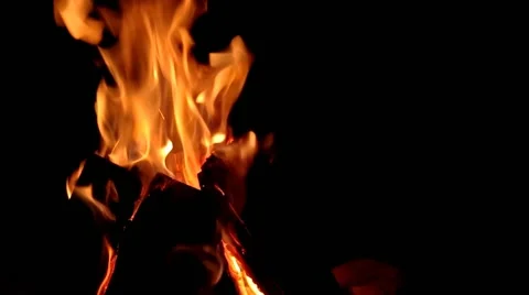 Bonfire At Night Vídeos de archivo 40730065