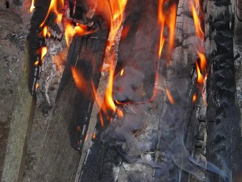 Bonfire at night Stock Photos