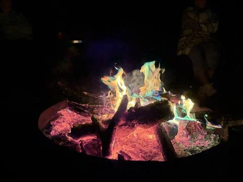 Bonfire at night Stock Photos