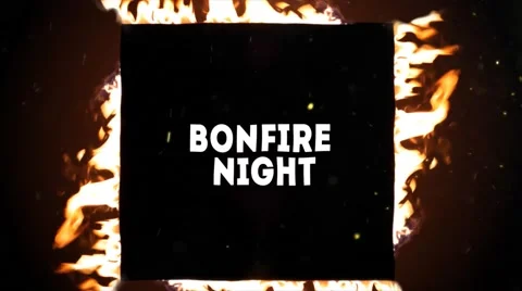 Bonfire Night Text Stinger 스톡 동영상 66112746