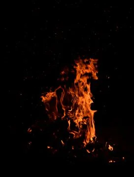 Bonfire or Camp Fire Stock-Fotos