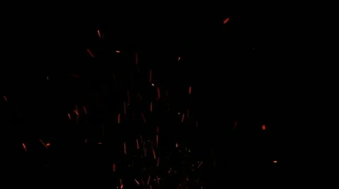 Bonfire particles blizzard Stock Footage 22103149
