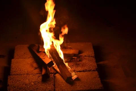 Bonfire Party Foto stock