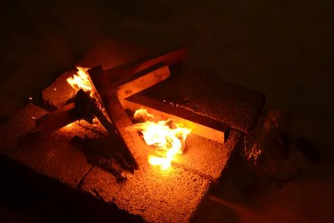 Bonfire Party Foto stock