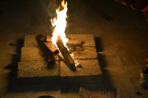 Bonfire Party Foto stock