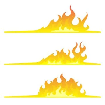 Bonfire set. Design element Stock Illustration