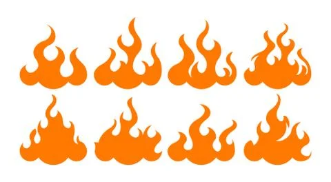 Bonfire set. Design element Stock Illustration