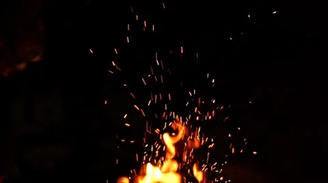 Bonfire - Slow Motion 200fps Vídeo Stock 35040550