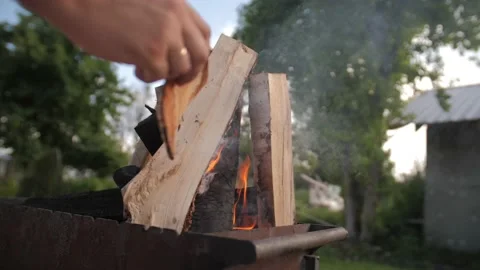 Bonfire in Slow Motion. 動画素材 203573153