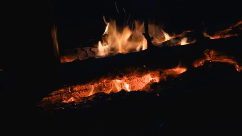 Bonfire in slowmotion Stock Footage 127818162