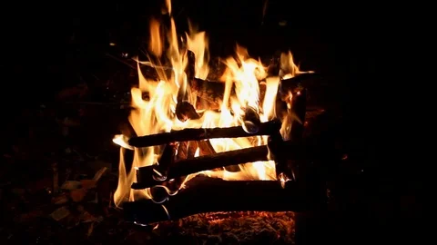 Bonfire of St. John, typical feast of the month of June in Brazil. "June party". Stock Footage 93564705