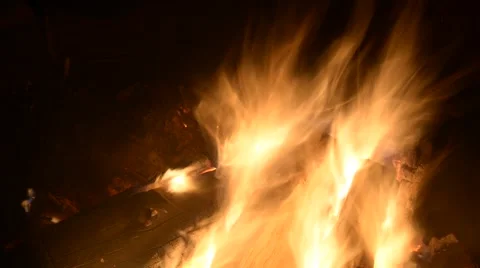Bonfire Timelapse Stock Footage 48171398