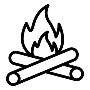Bonfire Vector Icon Design Illustration Stock Illustration