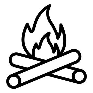Bonfire Vector Icon Design Illustration Stock Illustration