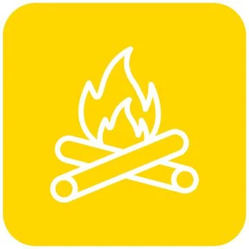 Bonfire Vector Icon Design Illustration Illustrazione stock