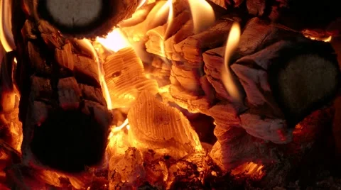 Bonfire of wood Stock Footage 68809336