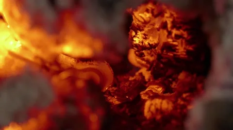 Bonfire of wood Stock Footage 68809739