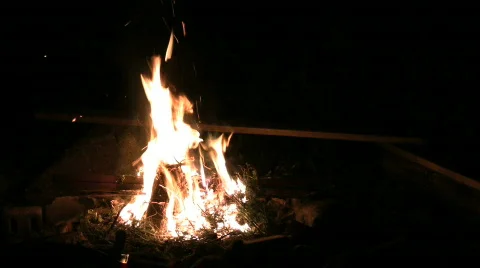 Bonfire/campire Stock Footage 273386