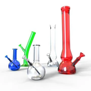 Bong Collection On White Background Stock Illustration