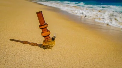 Bong on the sand Stock Photos