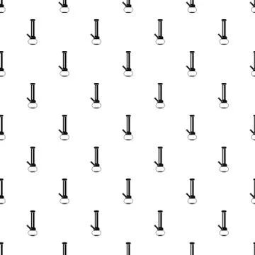 Bong for smoking pattern, simple style Stock Illustration