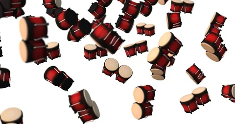 Bongos falling slow motion Video stock 88538799