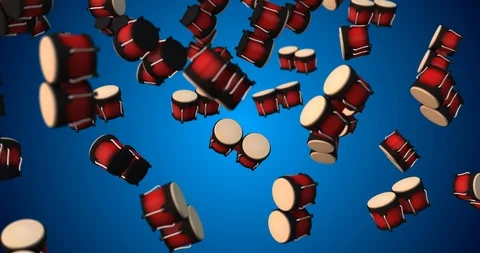 Bongos falling slow motion Video stock 88538987