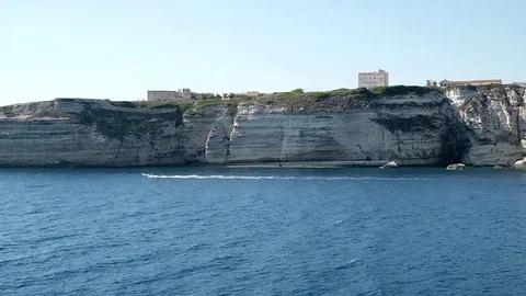 Bonifacio Cliffs Stock Footage 78721778