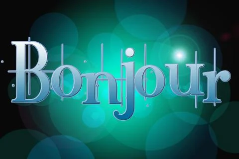 Bonjour concept Stock Illustration