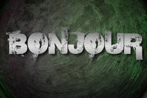 Bonjour concept Stock Illustration