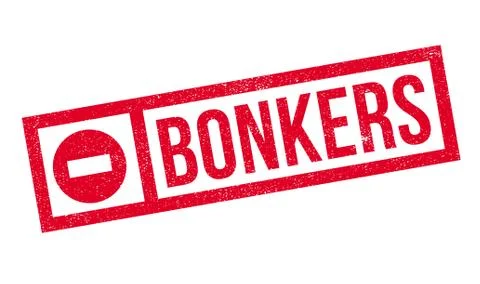 Bonkers rubber stamp Stock Illustration