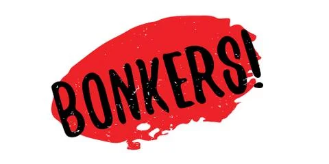 Bonkers rubber stamp Stock Illustration