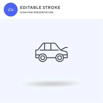 Bonnet icon vector, filled flat sign, solid pictogram isolated on white, logo Illustrazione stock