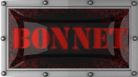 Bonnet on led Video stock 8683068