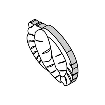 Bonnet sea shell beach isometric icon vector illustration Stock Illustration