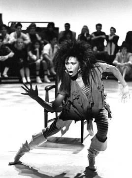 Bonnie Pointer performs on American Bandstand, 1985 Credit: Ron Wolfson / Stock-Fotos