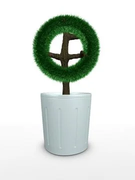 Bonsai circle 스톡 일러스트