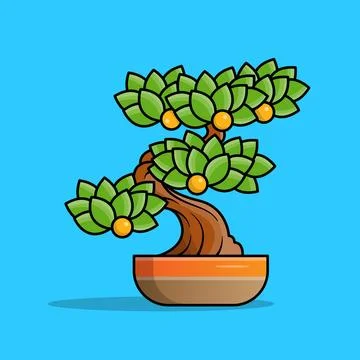 Bonsai Tree Stock Illustration
