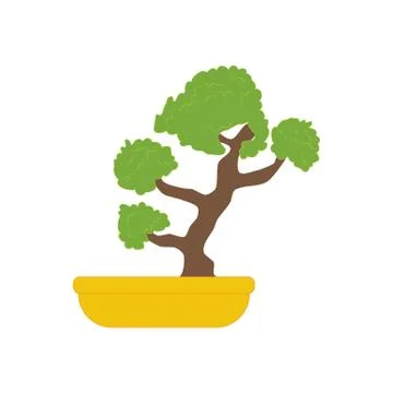 Bonsai tree illustration Stock Illustration