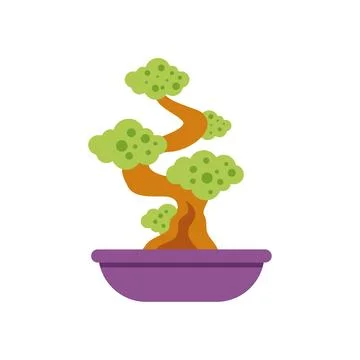 Bonsai tree vector illustration representing nature and zen 스톡 일러스트