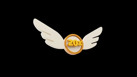 Bonus 20x Text with Transparent Background in 3D Animation Stock Footage 309837868